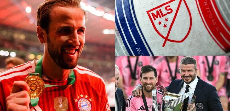 Картинка с игроками и логотипом MLS