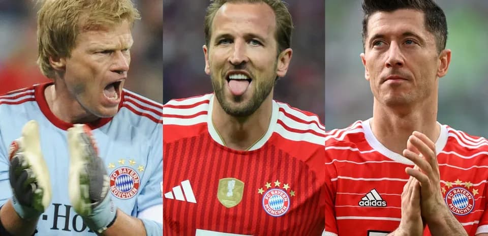 Трое игроков ФК Bayern München в форме клуба