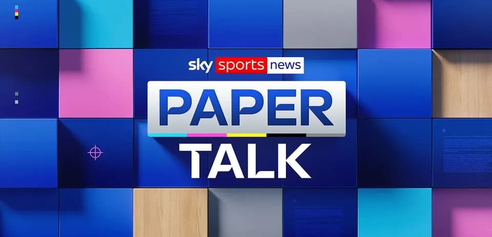 Логотип программы 'Paper Talk' на фоне цветных панелей