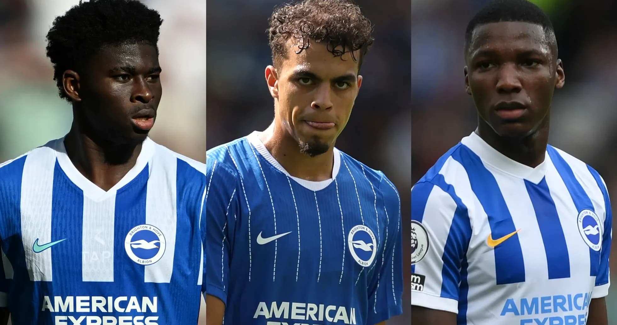 Трое игроков Brighton & Hove Albion в форме клуба
