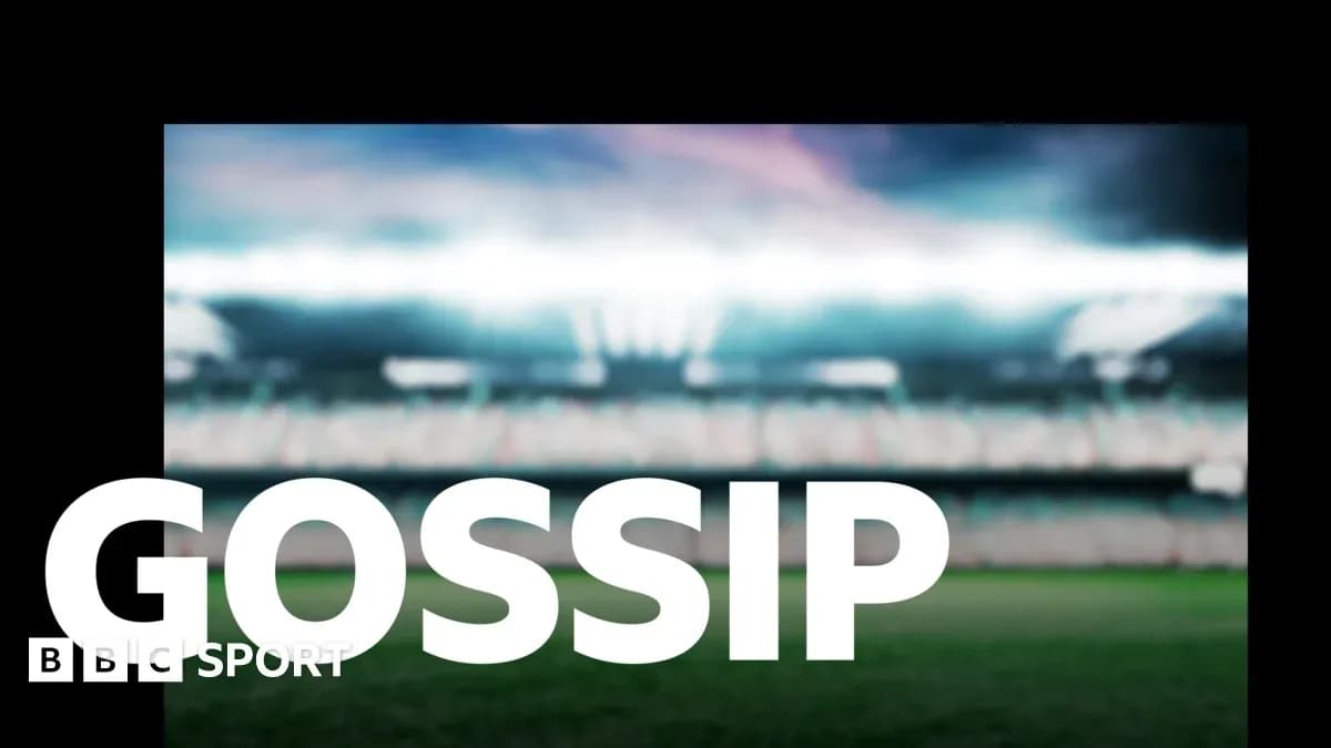 Размытый стадион с текстом 'GOSSIP'