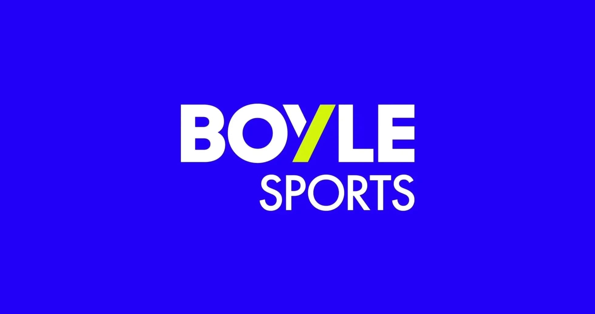 Логотип Boyle Sports на синем фоне