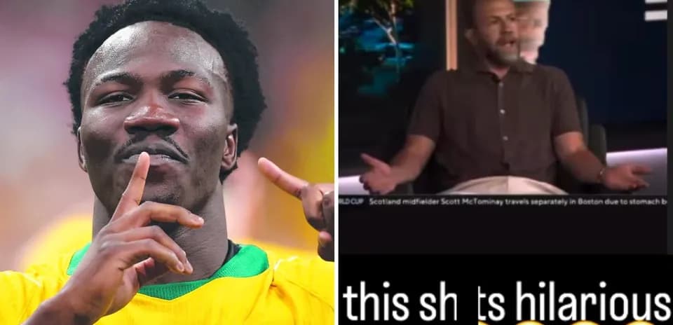 Football player celebrating with finger gesture