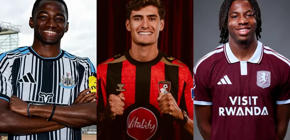 Трое футболистов в форме своих клубов
