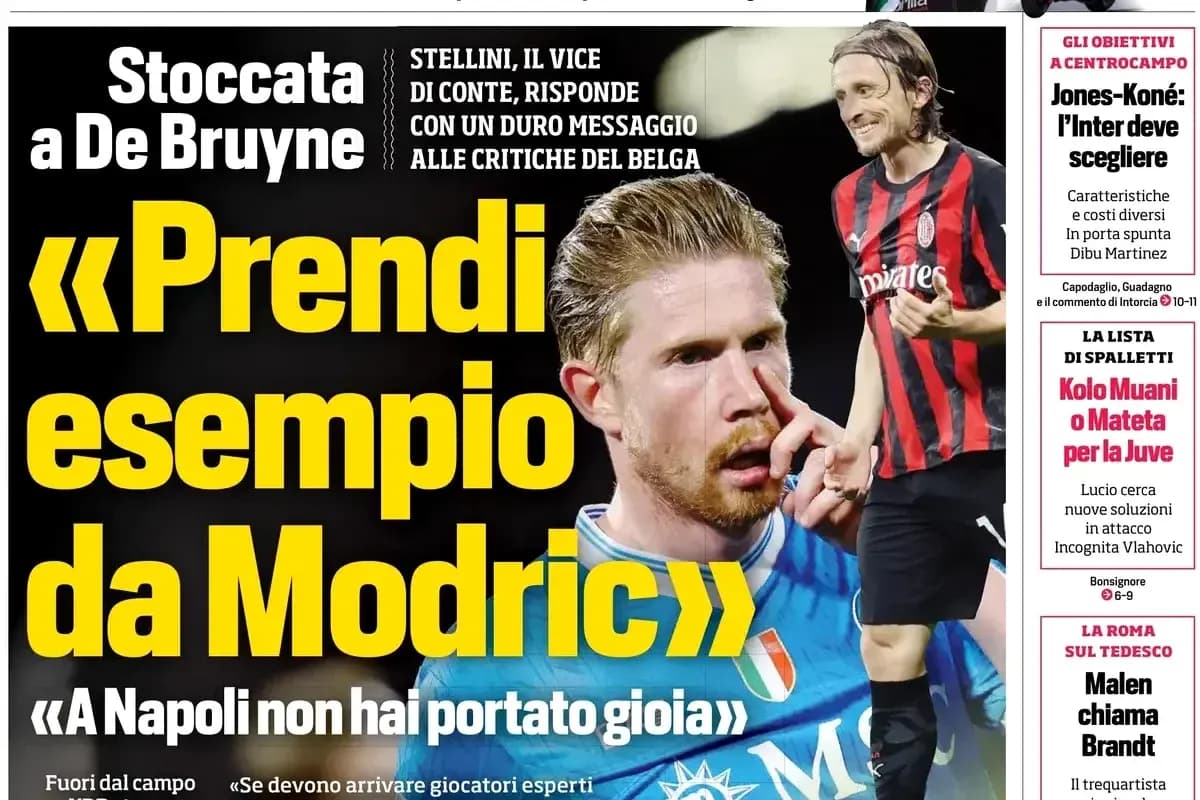 De Bruyne reacting during a football match