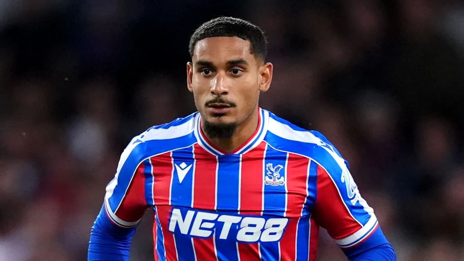 Игрок в форме Crystal Palace на поле