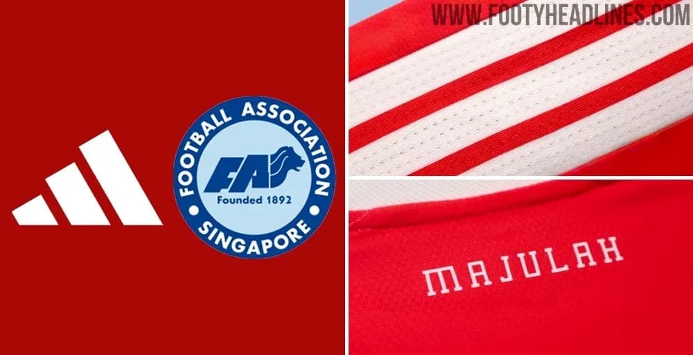 Элементы формы сборной Сингапура и логотип Adidas