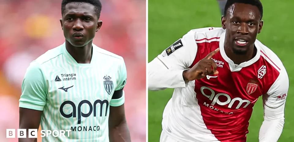 Два игрока AS Monaco в форме клуба