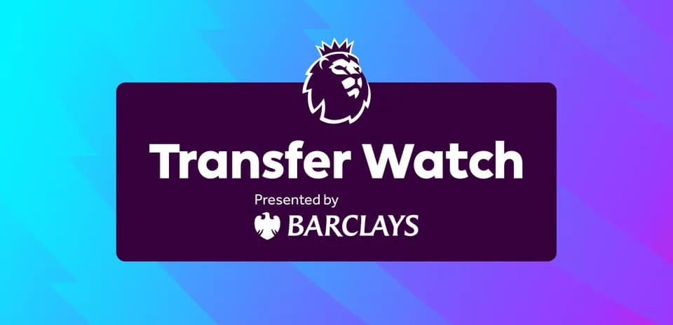 Логотип Transfer Watch от Barclays на цветном фоне