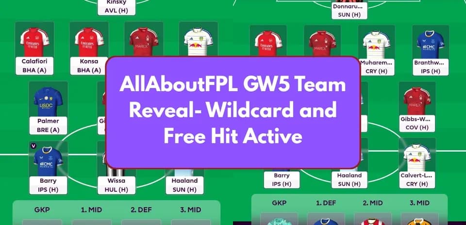 Состав команды FPL GW5 с активным вайлдкардом
