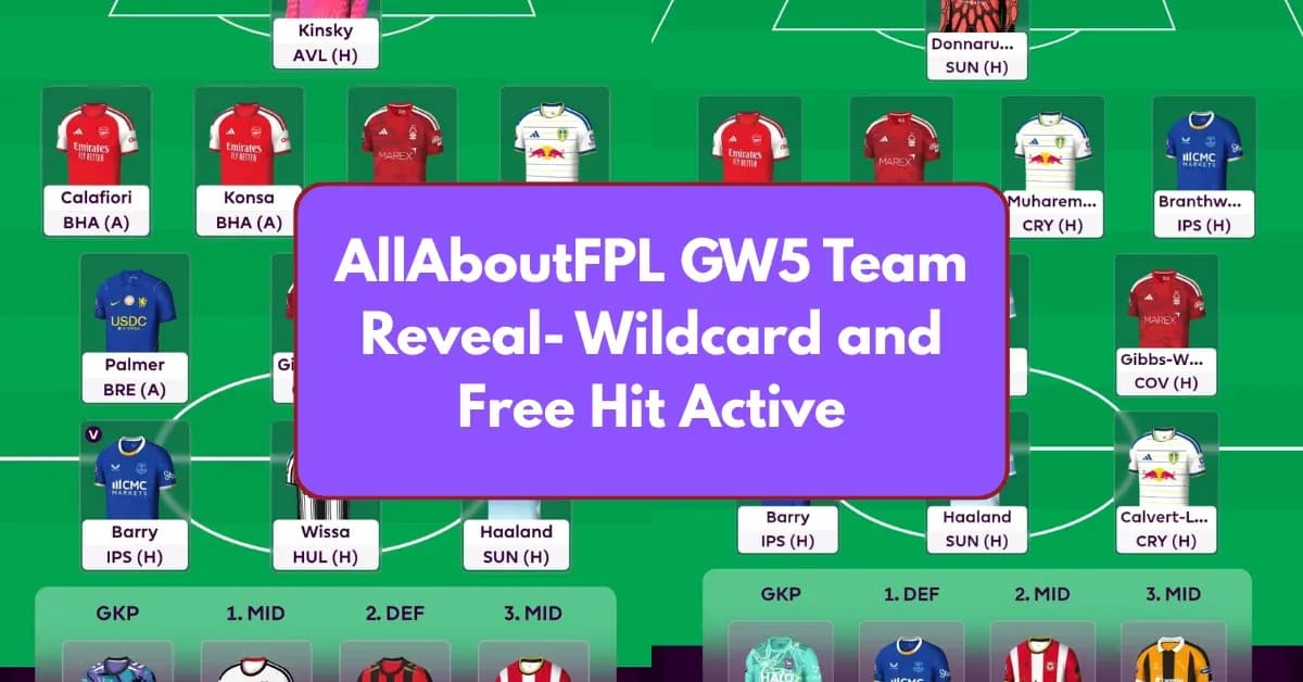 Состав команды FPL GW5 с активным вайлдкардом