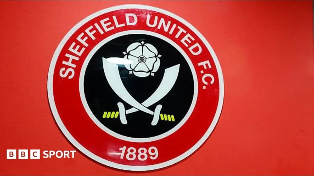 Логотип Sheffield United F.C. на красном фоне