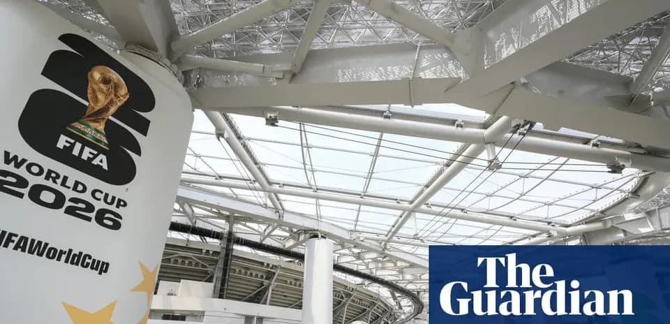 Логотип Кубка мира ФИФА 2026 на стадионе