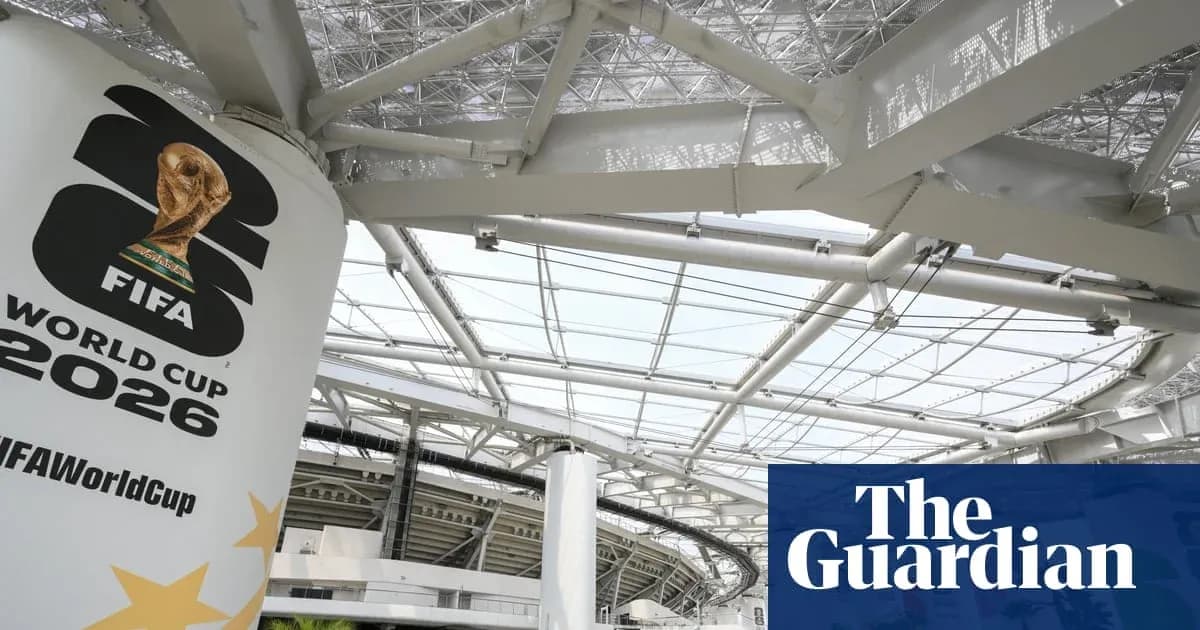 Логотип Кубка мира ФИФА 2026 на стадионе