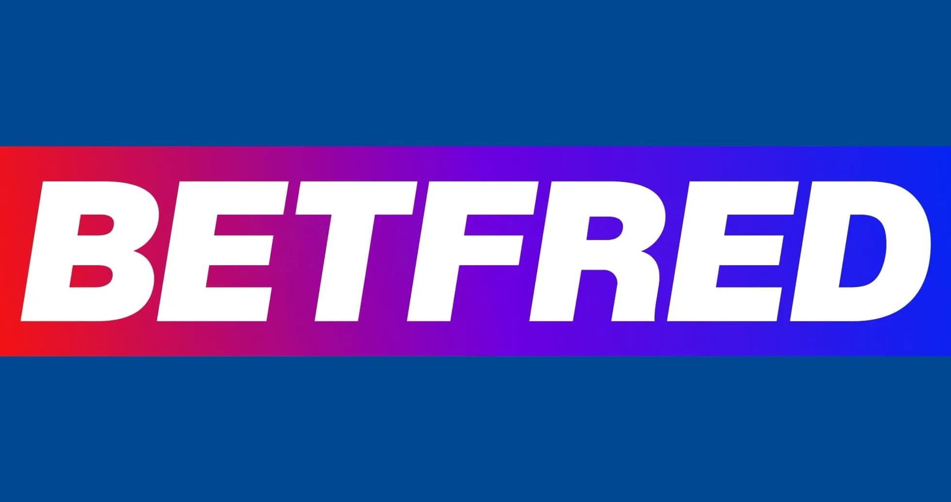 Логотип Betfred на синем фоне