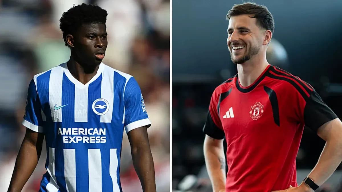 Игроки Brighton и Manchester United на тренировке Игроки Brighton и Manchester United на тренировке